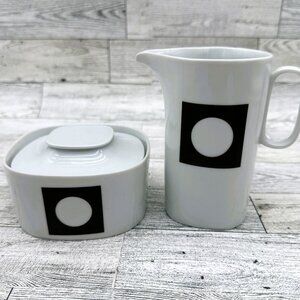 Block Langenthal Switzerland Transition Circle in the Square Creamer & Sugar